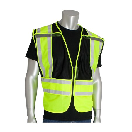 Pip ANSI Type P Class 2 Public Safety Vest 302-PSV-BLK-NL-M/XL
